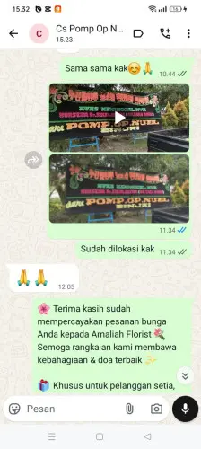 Testimonial Papan Bunga kirisik