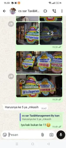 Testimonial Papan Bunga kirisik