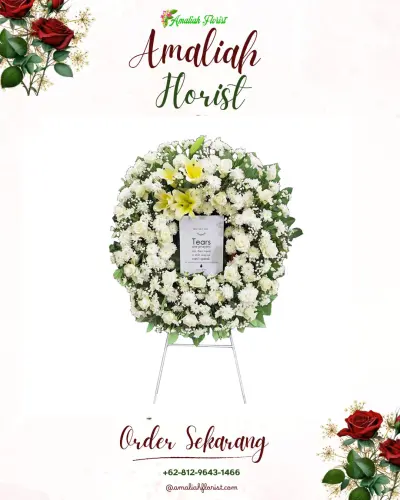 Krans Bunga Duka Cita kirisik